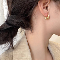 Retro Stainless Steel Twisted Spiral Statement Earrings 3